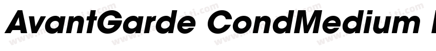 AvantGarde CondMedium Regular字体转换